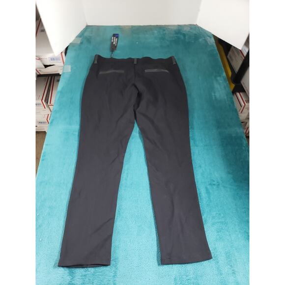 Parasuco Dress Pants Size Large Womens Black Stretch Mid Rise Straight Ankle NWT - Picture 9 of 11